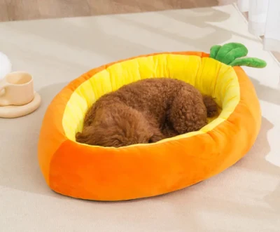 Letto per cani a forma di carota Letto per animali domestici Simpatico divano creativo per cani